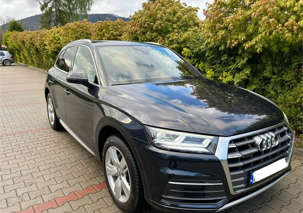 Audi Q5 cena 132800 przebieg: 98787, rok produkcji 2019 z Miłosław małe 436